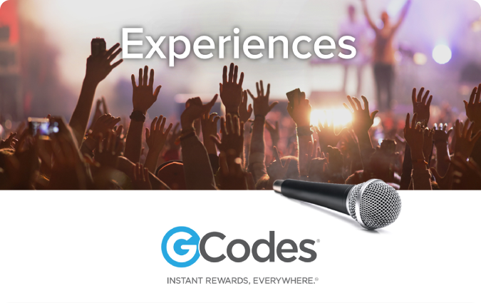 GCodes Global Experiences Gift Card US