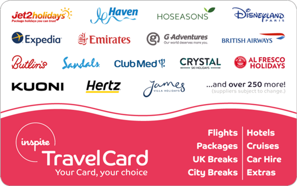 Inspire Travel Gift Card UK