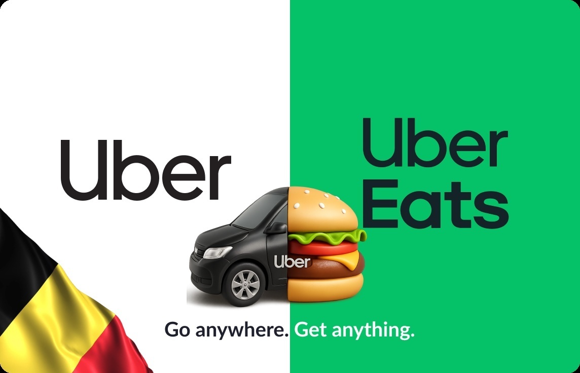 Uber & Uber Eats Gift Card BE