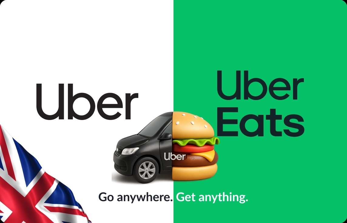 Uber & Uber Eats Gift Card UK