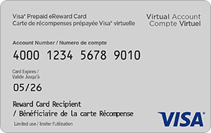 Visa* Prepaid eReward Card (12 Month Fee Down)